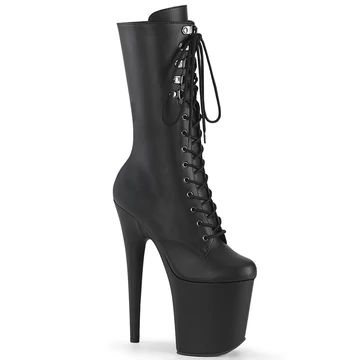 extra magas sarkú platform műbőr bokacsizma - FLAMINGO-1054