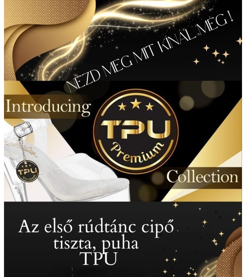 Puha TPU szilikon pántos rúdtanc cipők 